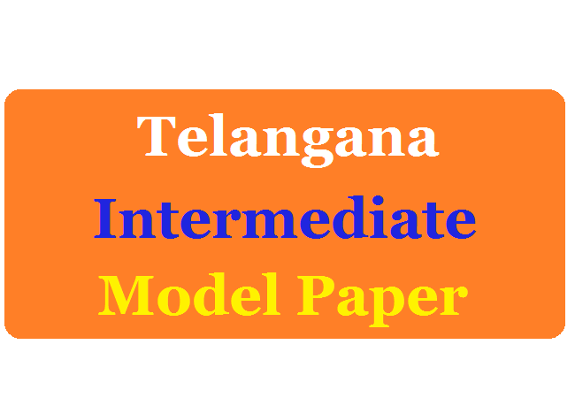 TS Inter 1st Year Model Question Paper 2023, Telangana Jr Inter Important Question 2023